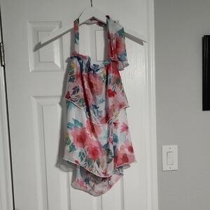 Pink Lily Multicolor Floral Camisole